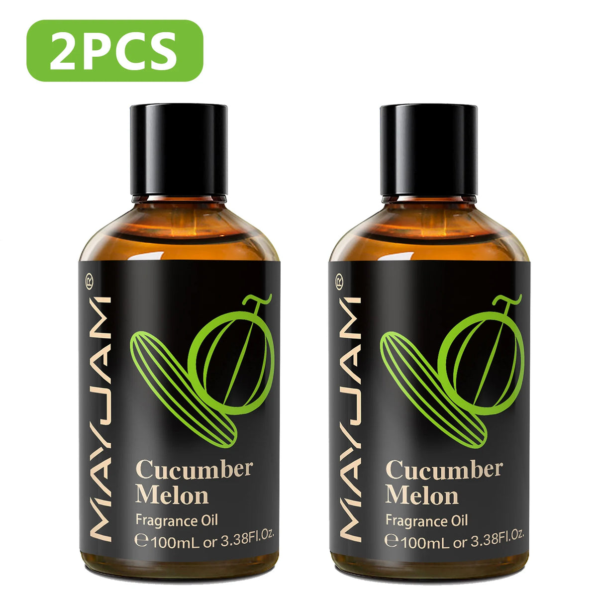MAYJAM 2PCS 100ML Essential Oil Blend with Dropper,3.38 FI.Oz Dragons Blood White Musk Coconut & Vanilla Fragrance Oil for Humidifier Diffuser Making Candle Strawberry Banana Sea Breeze Baby Powder Violet Reverie Honeysuckle