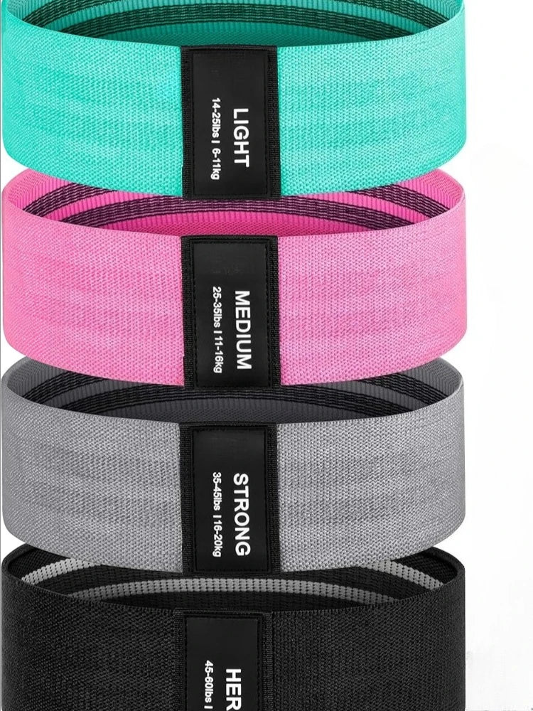 Booty Bands for Women Men Fabric Elastic Bands for Exercise, Resistance Bands for Legs for Working Out Hip Thigh Glute Bands Set