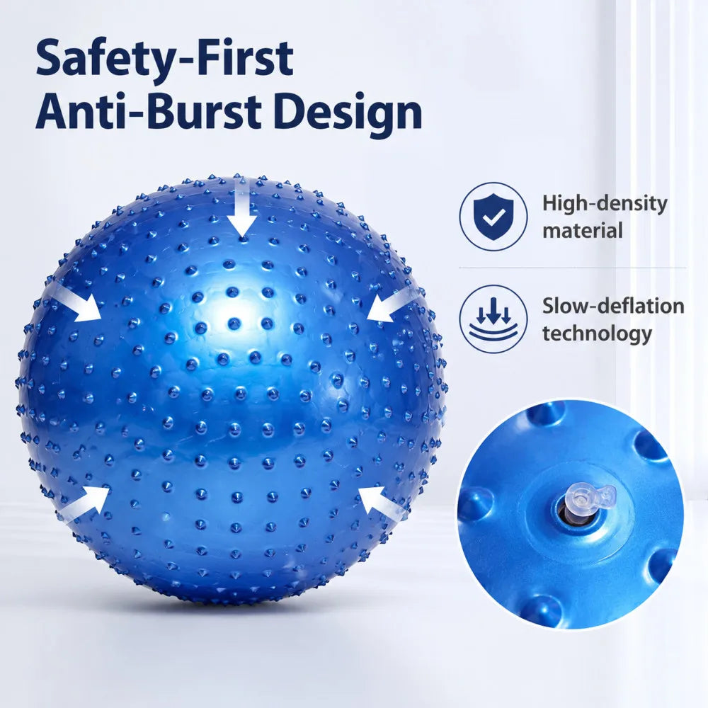 55CM  65CM  75CM Pvc Yoga Massage Ball Thickened Explosion-proof Big Dragon Ball Particles Massage Yoga Balance Ball