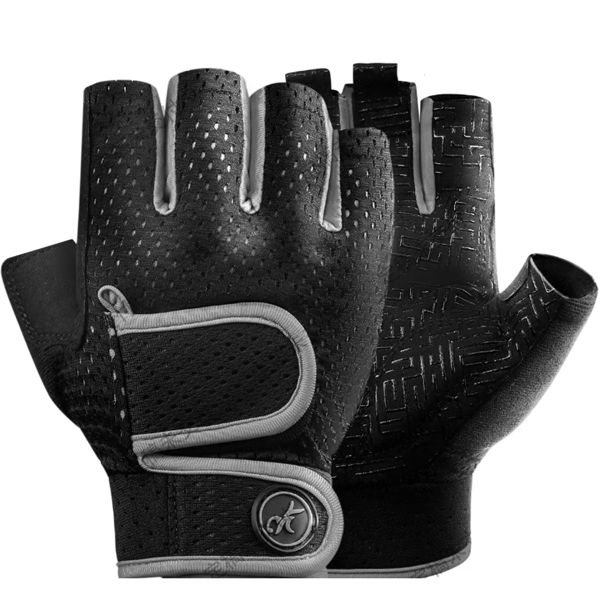 MOREOK Gym Gloves Breathable Anti-slip Pull Ups Training Yoga Body-building Exercise Fitness Workout Weight Lifting Gloves Men