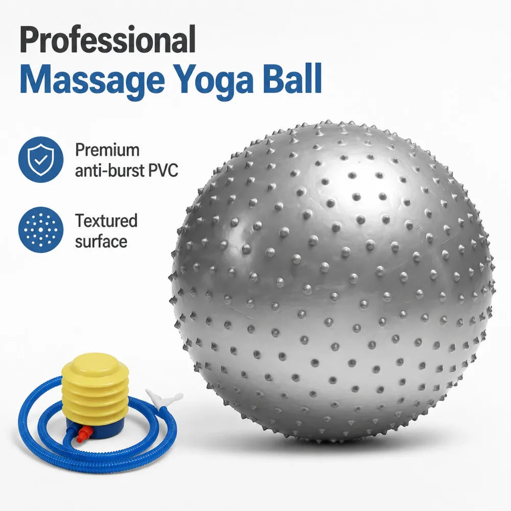 55CM  65CM  75CM Pvc Yoga Massage Ball Thickened Explosion-proof Big Dragon Ball Particles Massage Yoga Balance Ball