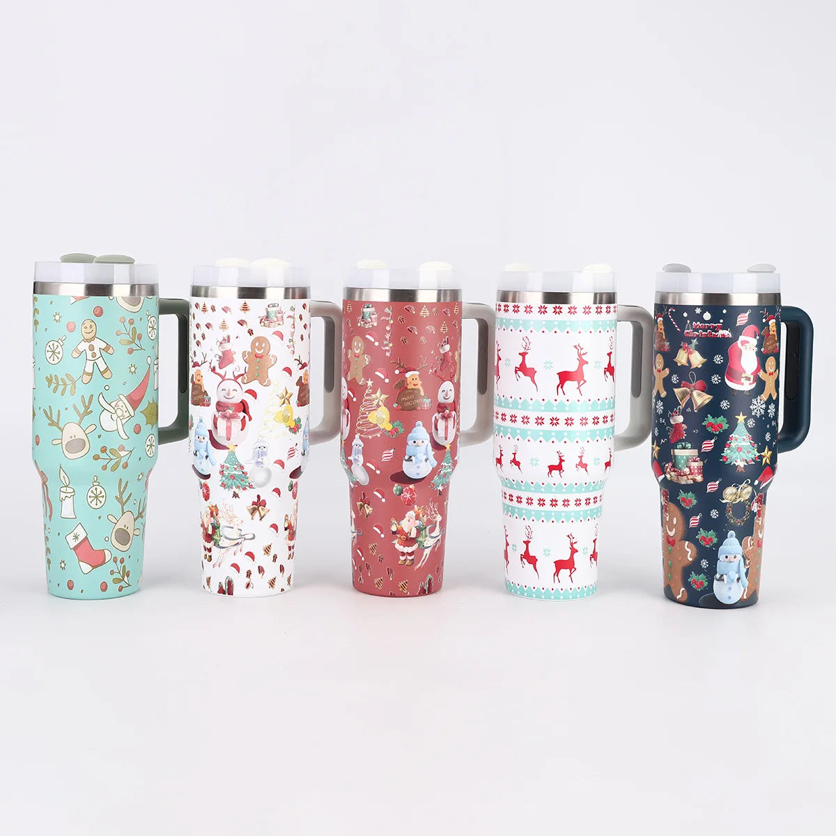 Exquisite Creative 316 Stainless Steel Christmas Gift Winter Good 40oz Insulated Cup with Handle Cold Insulated Water Bottle
