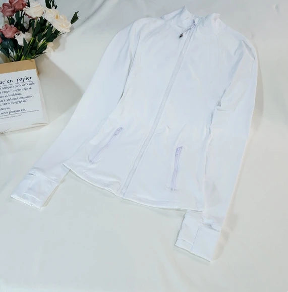 Spring New Collection: Thin Stand-up Collar Fitted Jacket, Running Sports Jacket, Fitness Yoga Top