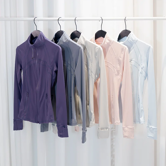 Spring New Collection: Thin Stand-up Collar Fitted Jacket, Running Sports Jacket, Fitness Yoga Top