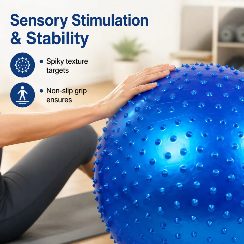 55CM  65CM  75CM Pvc Yoga Massage Ball Thickened Explosion-proof Big Dragon Ball Particles Massage Yoga Balance Ball