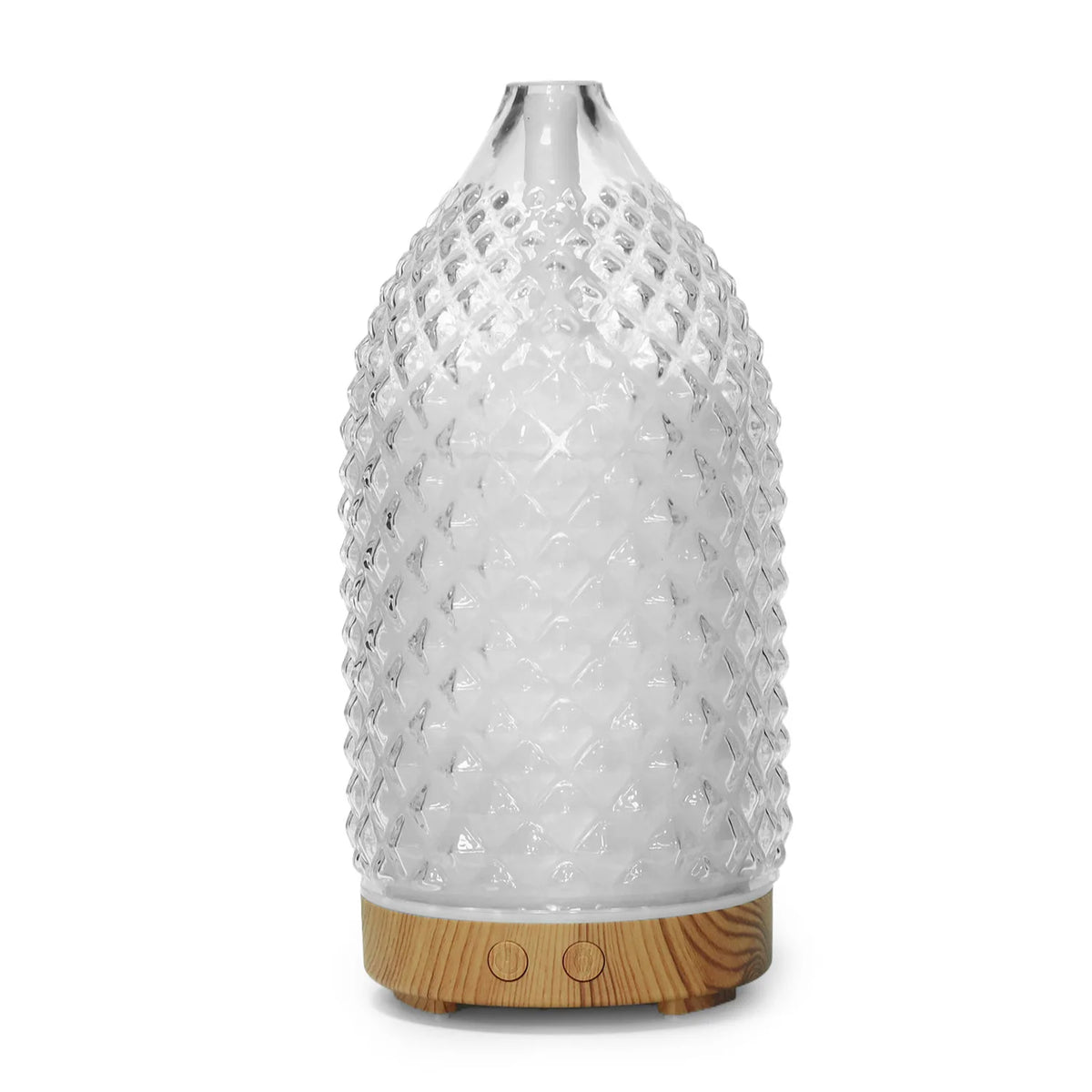 New Rhombus Aroma Diffuser 100ML Vase Humidifier with 7 Color Changing LED Lights for Office Bedroom Yoga Perfect Gift for Home