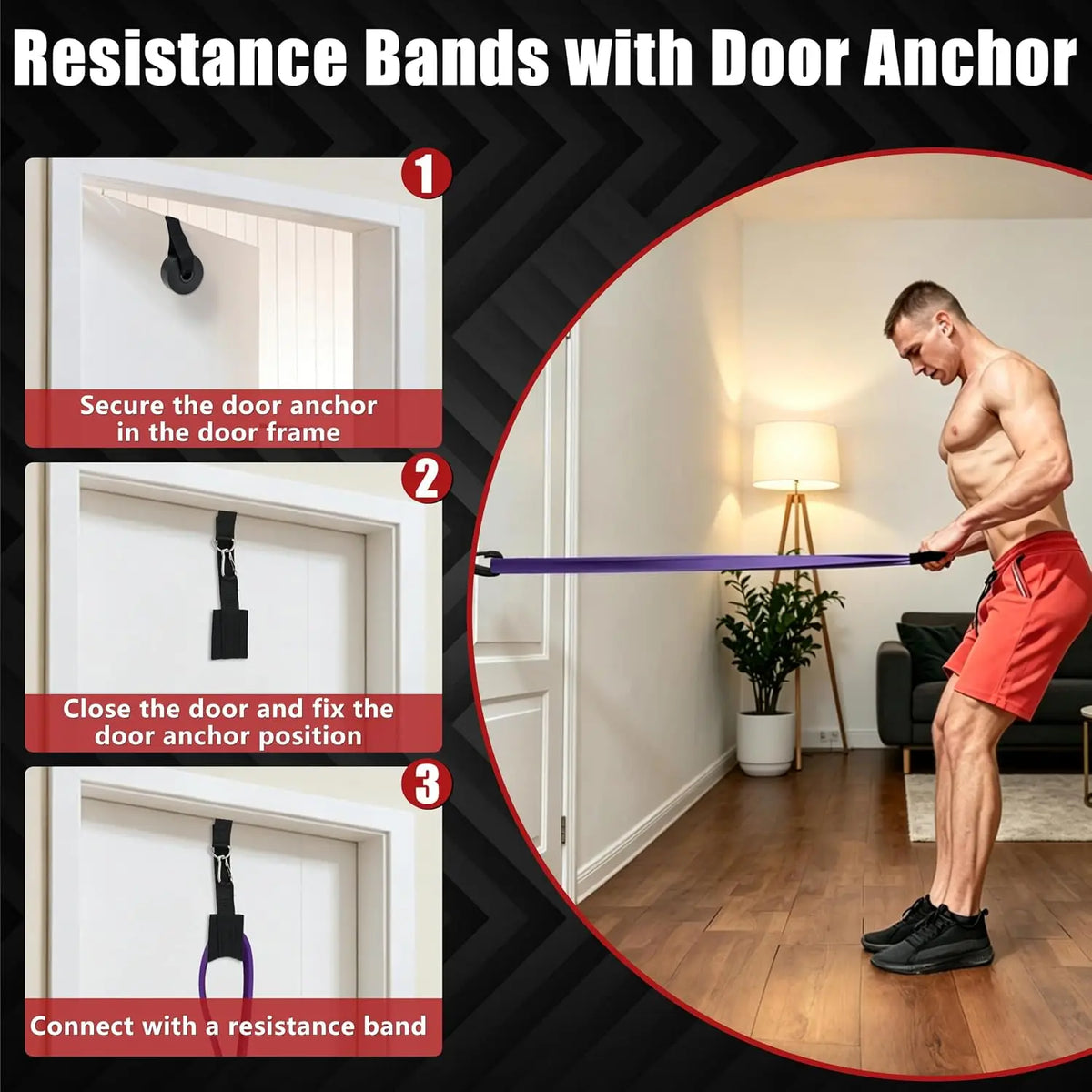 4/5-Level Resistance Bands for Working Out, Pull Up Assistance Bands